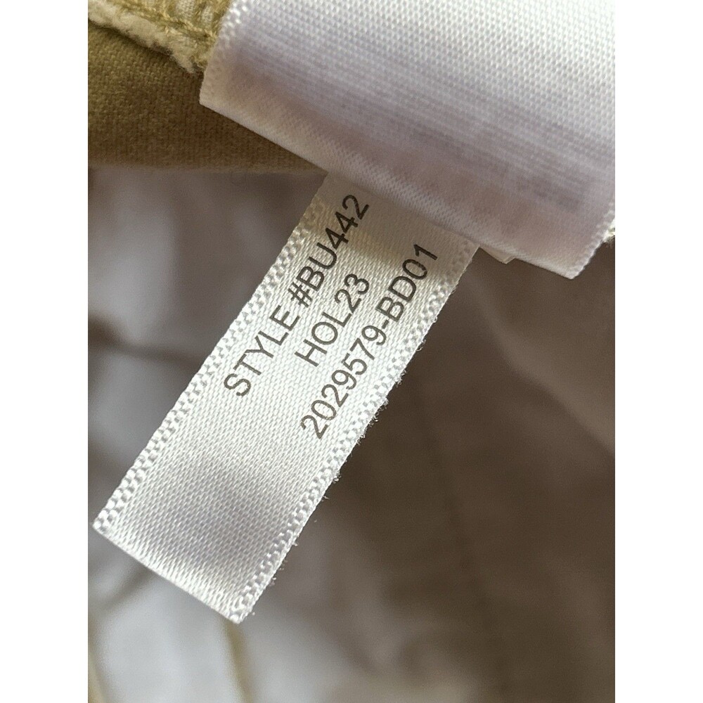 J Crew High Rise Girlfriend Chinos Heart Print Women’s Size 6 Khaki Soft - Picture 7 of 7